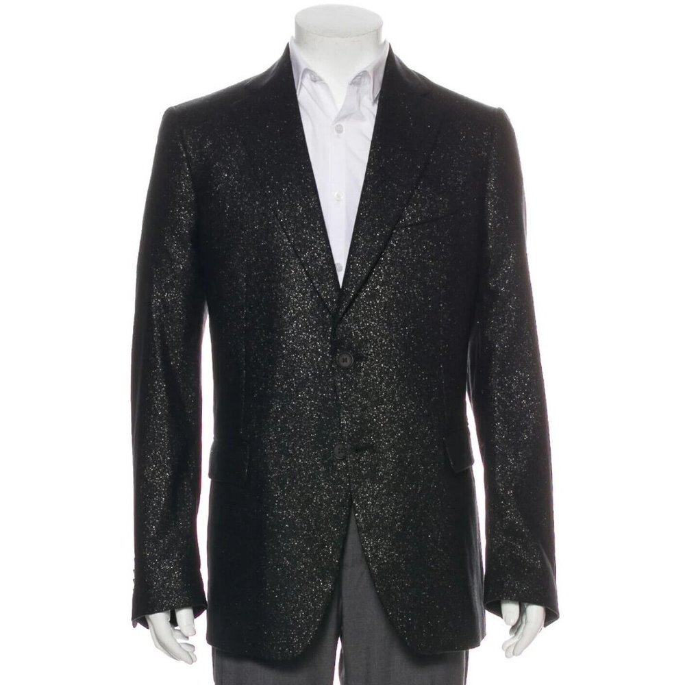 Michael Kors Mens Lurex Wool Blazer Size 44R Retail Value: $798.00 - Picture 2 of 7